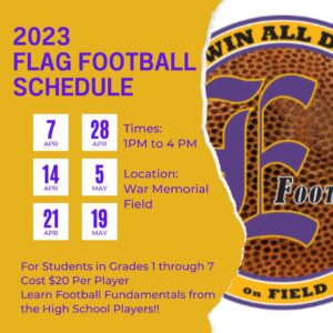 2024 Flag Football Save the Date